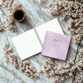 Personalized Purple Marble Notebook ノートブック