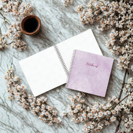Personalized Purple Marble Notebook ノートブック