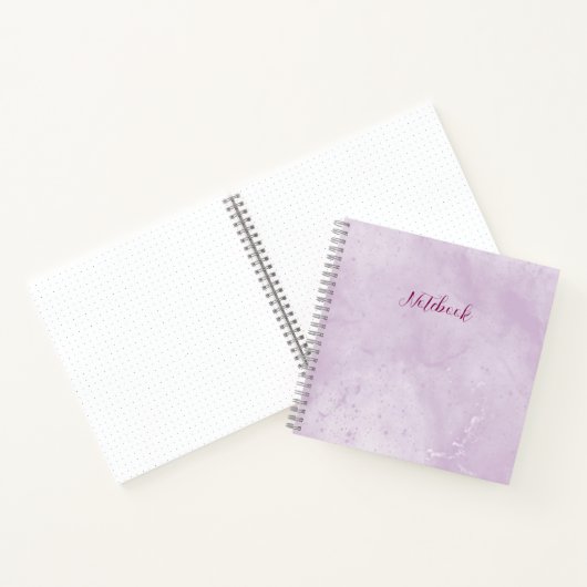 Personalized Purple Marble Notebook ノートブック (内部)