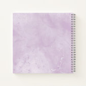 Personalized Purple Marble Notebook ノートブック (裏面)