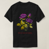 Personalized Purple Rose T‑Shirt | Add Your Name Tシャツ (デザイン正面)