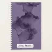 Personalized Purple Watercolor Planner プランナー手帳 (正面)