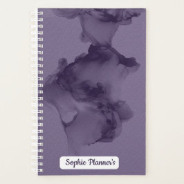 Personalized Purple Watercolor Planner プランナー手帳