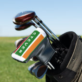 Personalized Putter Name Stripe Badge Retro Colorb ゴルフヘッドカバー (インサイチュ)