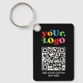Personalized QR Code & Logo キーホルダー (正面)