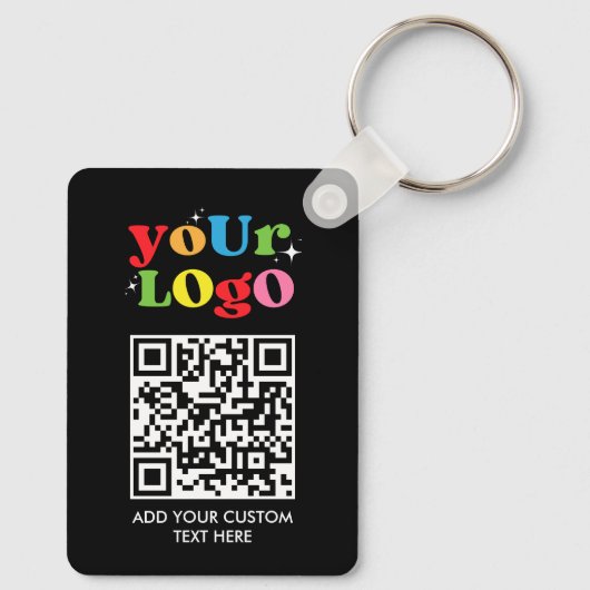 Personalized QR Code & Logo キーホルダー (裏面)