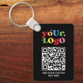 Personalized QR Code & Logo キーホルダー (正面)