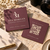 Personalized QR Code Modern Square スクエア名刺