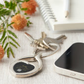 Personalized QR Code Soundwave Keychain キーホルダー (側面)