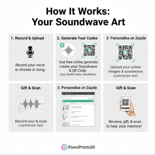 Personalized QR Code Soundwave Keychain キーホルダー