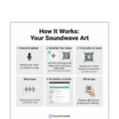 Personalized QR Code Soundwave Keychain キーホルダー