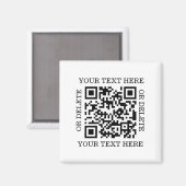 Personalized QR Code To Scan マグネット (正面/裏面)