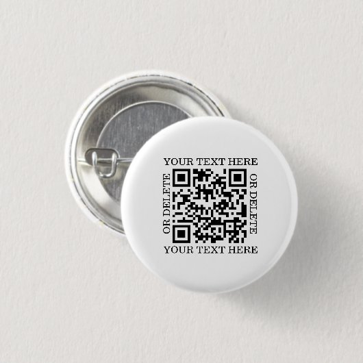 Personalized QR Code To Scan 缶バッジ (正面&裏面)