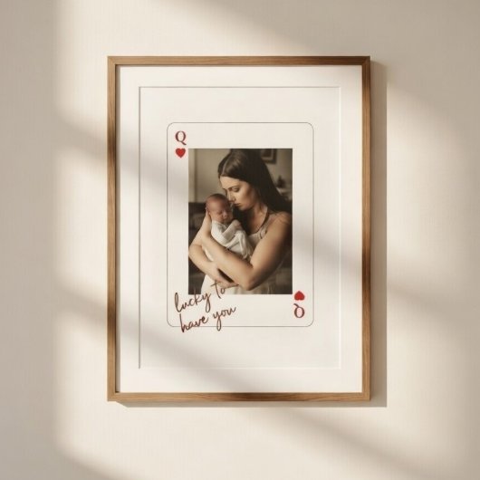 Personalized Queen of Hearts Mother’s Day Photo  ポスター