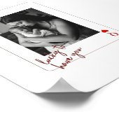 Personalized Queen of Hearts Mother’s Day Photo  ポスター (角)