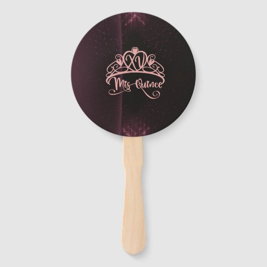 Personalized Quinceañera Hand Fans | Quince ハンドファン (裏面)