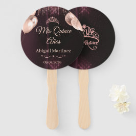 Personalized Quinceañera Hand Fans | Quince ハンドファン