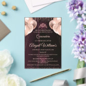 Personalized Quinceañera Invitation | Mis Quince A アクリル招待状 (インサイチュ (ウェディング))