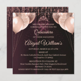 Personalized Quinceañera Invitation | Mis Quince A 招待状