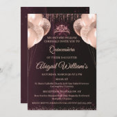 Personalized Quinceañera Invitation | Mis Quince A 招待状 (正面/裏面)