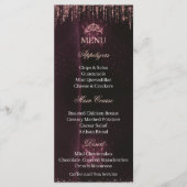 Personalized Quinceañera Menu Card | QUINCEAÑERA メニュー (正面)