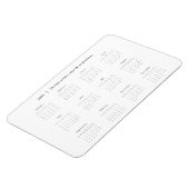 Personalized Quote 2026 Calendar Magent マグネット (左側)