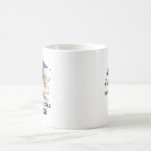 Personalized Quote and Name Floral Graduation コーヒーマグカップ (中央)