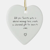 Personalized Quote Custom Gift Ceramic Ornament セラミックオーナメント (右)