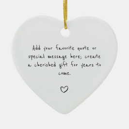 Personalized Quote Custom Gift Ceramic Ornament セラミックオーナメント