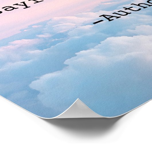 Personalized Quote Poster ポスター (角)