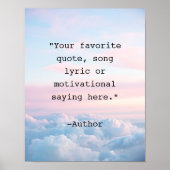 Personalized Quote Poster ポスター (正面)