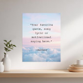 Personalized Quote Poster ポスター
