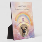Personalized Rainbow Bridge Dog Memorial Plaque フォトプラーク (側面)