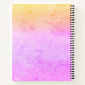 Personalized Rainbow Gradient Name Sketchbook  ノートブック (裏面)