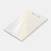 Personalized rainbow light aesthetic dot Grid  ポストイット (アングル)