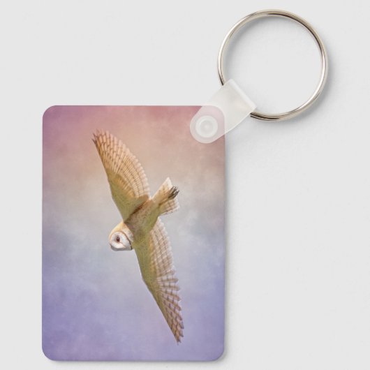 Personalized Rainbow Owl Keychain キーホルダー (裏面)