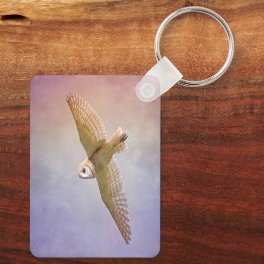 Personalized Rainbow Owl Keychain キーホルダー (裏面)