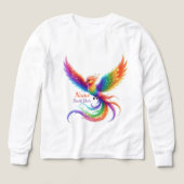 Personalized Rainbow Phoenix Name Birthdate Gift (デザイン正面)