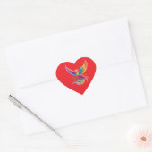 Personalized Rainbow Phoenix Name Birthdate Gift ハートシール (封筒)