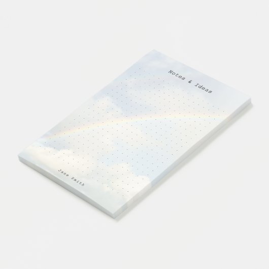 Personalized rainbow sky aesthetic dot Grid  ポストイット (アングル)