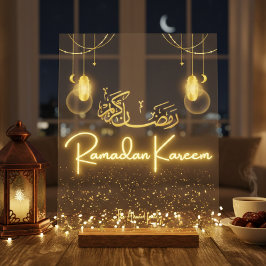 Personalized Ramadan Kareem Acrylic Home Decor Sig アクリルサイン