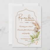 Personalized Ramadan Mubarak Greeting Card サンキューカード (正面)
