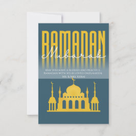 Personalized Ramadan Mubarak greeting card サンキューカード