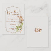Personalized Ramadan Mubarak Greeting Card ノートカード (正面/裏面)