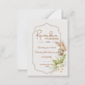 Personalized Ramadan Mubarak Greeting Card ノートカード (正面)