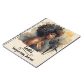 PERSONALIZED Rap Hip Hop Songwriting Journal ノートブック (左側)