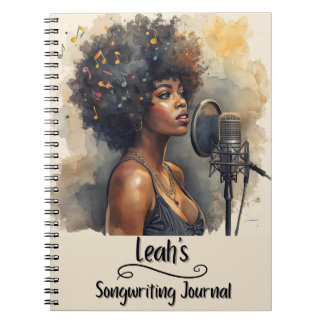 PERSONALIZED Rap Hip Hop Songwriting Journal ノートブック