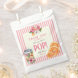 personalized Ready to Pop Tropical Floral Citrus  フェイバーバッグ