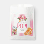 personalized Ready to Pop Tropical Floral Citrus  フェイバーバッグ (正面)