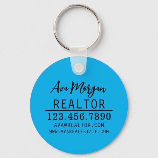 Personalized Real Estate Agent Gift キーホルダー (正面)